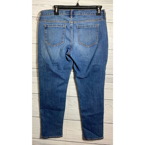 Old navy skinny boyfriend next day ankle jeans In medium wash size 4 - Picture 4 of 5